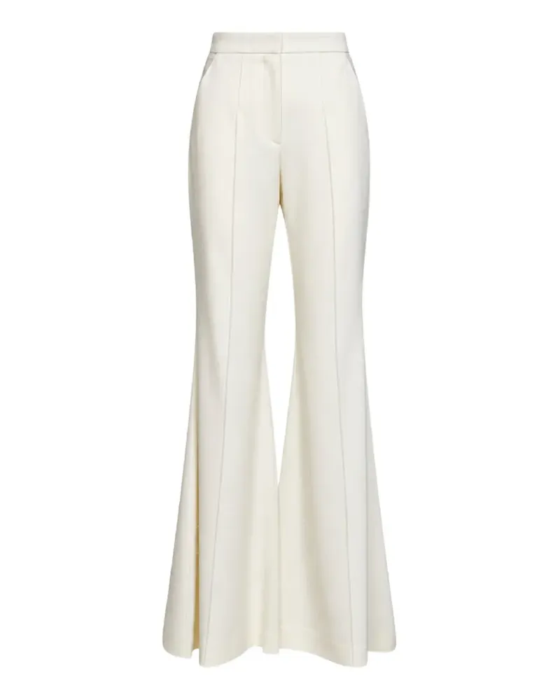 COSTARELLOS sewn-crease flared trousers - Nude Nude
