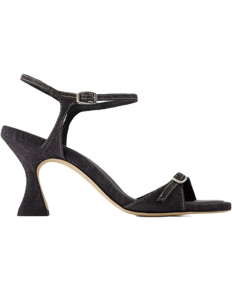 Carel Slingback-Sandalen mit Jeans-Absatz 70mm - Schwarz Schwarz