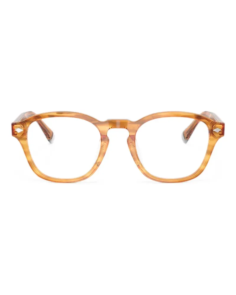 Brunello Cucinelli Brille mit rundem Gestell - Braun Braun
