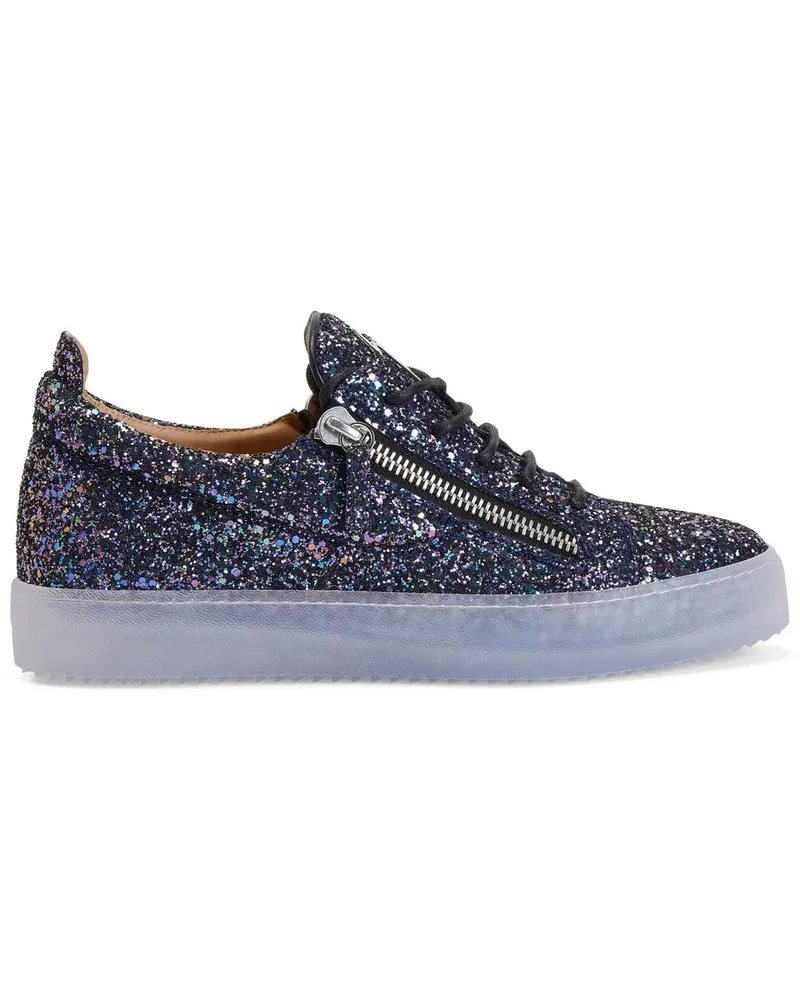 Giuseppe Zanotti Sneakers mit Pailletten - Blau Blau