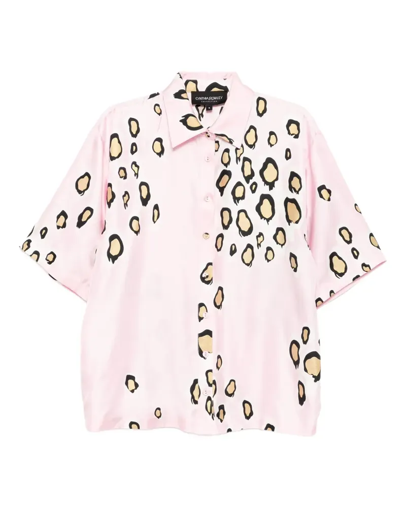 Cynthia Rowley Amalfi Camp Hemd - Rosa Rosa