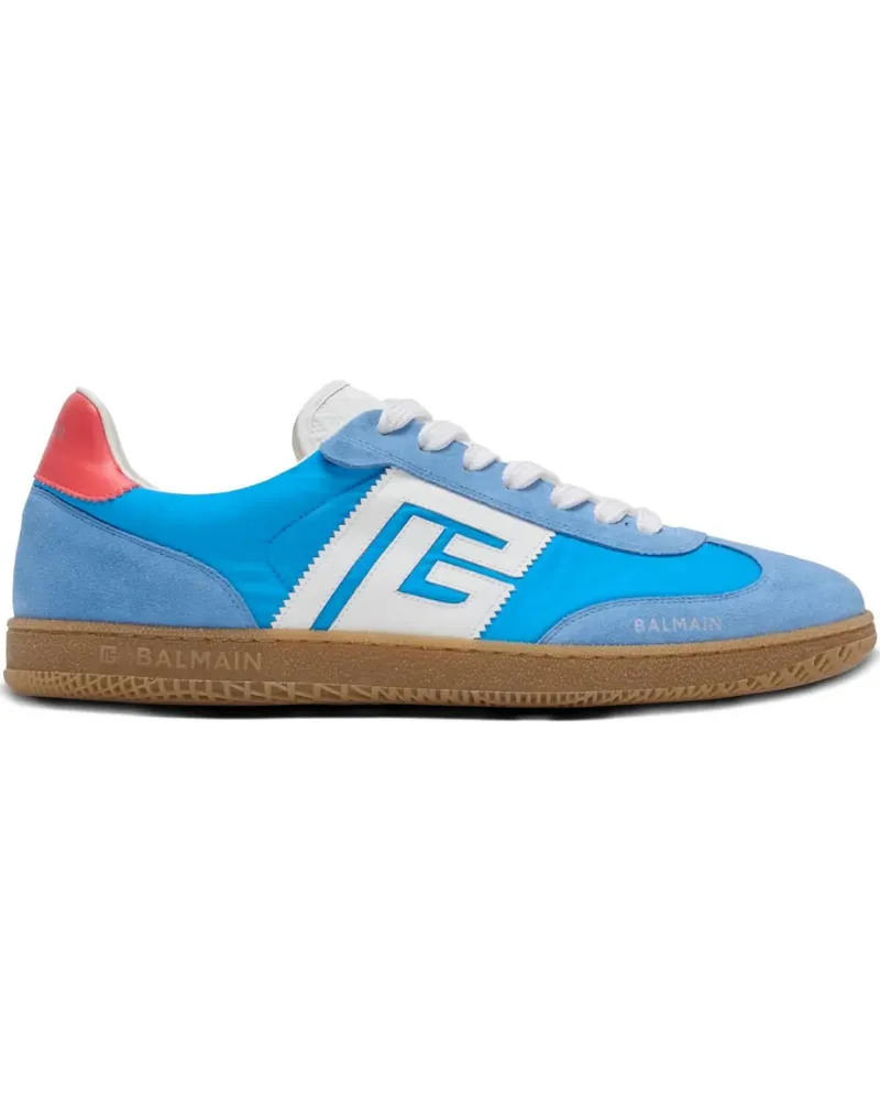 Balmain Swan Sneakers aus Wildleder - Blau Blau