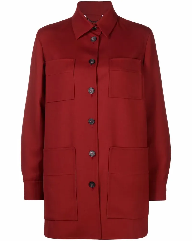 Ferragamo Klassisches Langarmshirt - Rot Rot