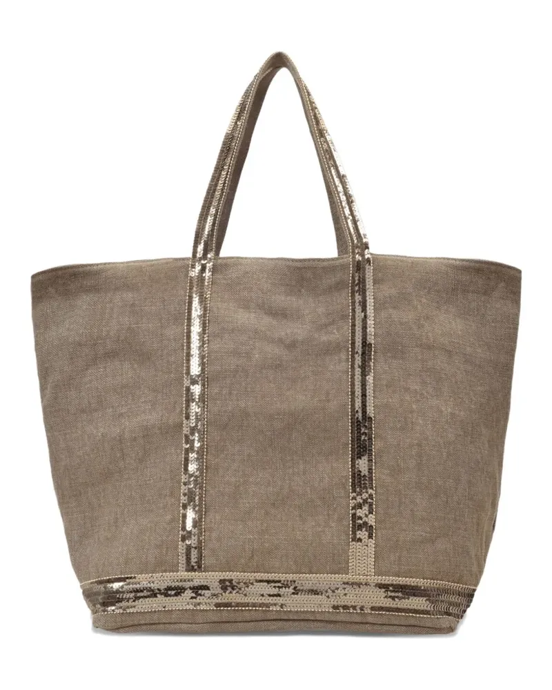 Vanessa Bruno Cabas Tote Bag aus Leinen - Grün Grün