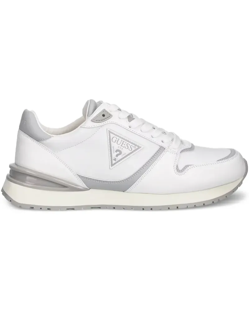 Guess Lauf-Sneakers mit Logo-Schild - Weiß Weiß