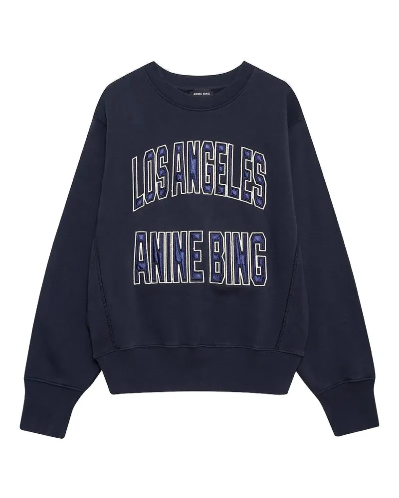 Anine Bing Sweatshirt mit Logo - Blau Blau