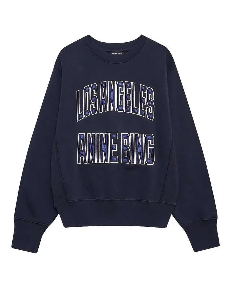 Anine Bing Harry Sweatshirt mit Print - Blau Blau