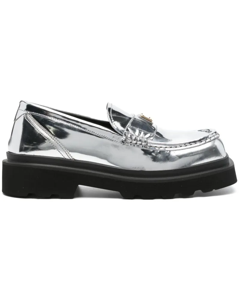 Dolce & Gabbana Budapester aus Leder - Silber Silber