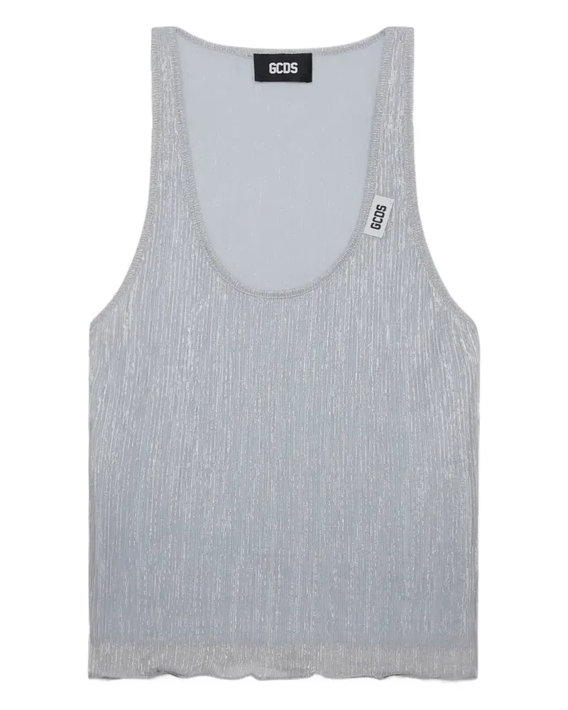GCDS Rouches Tanktop - Silber Silber