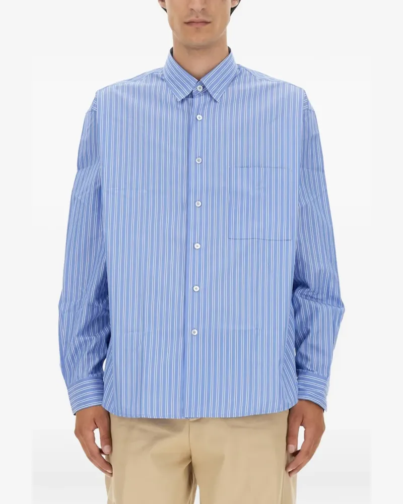 Lanvin long-sleeve striped shirt - Blau Blau