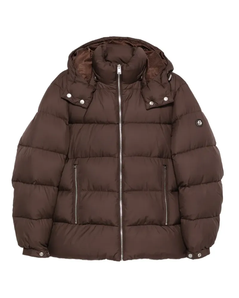 HUGO BOSS H-Colter hooded quilted jacket - Braun Braun