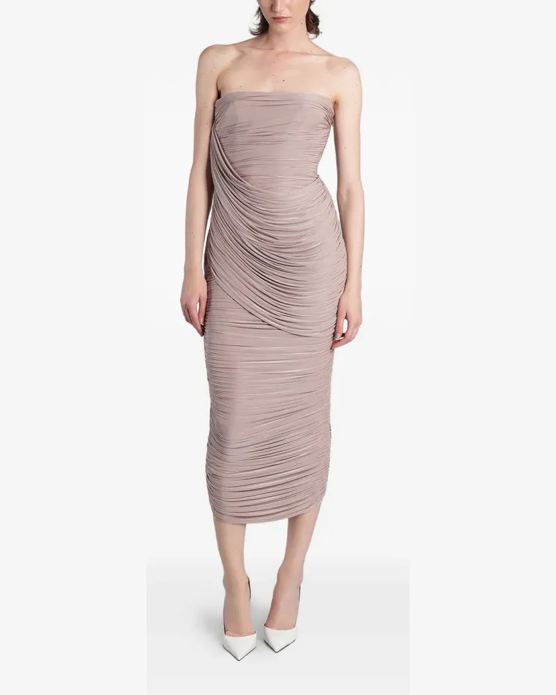 Alex Perry strapless midi dress - Rosa Rosa