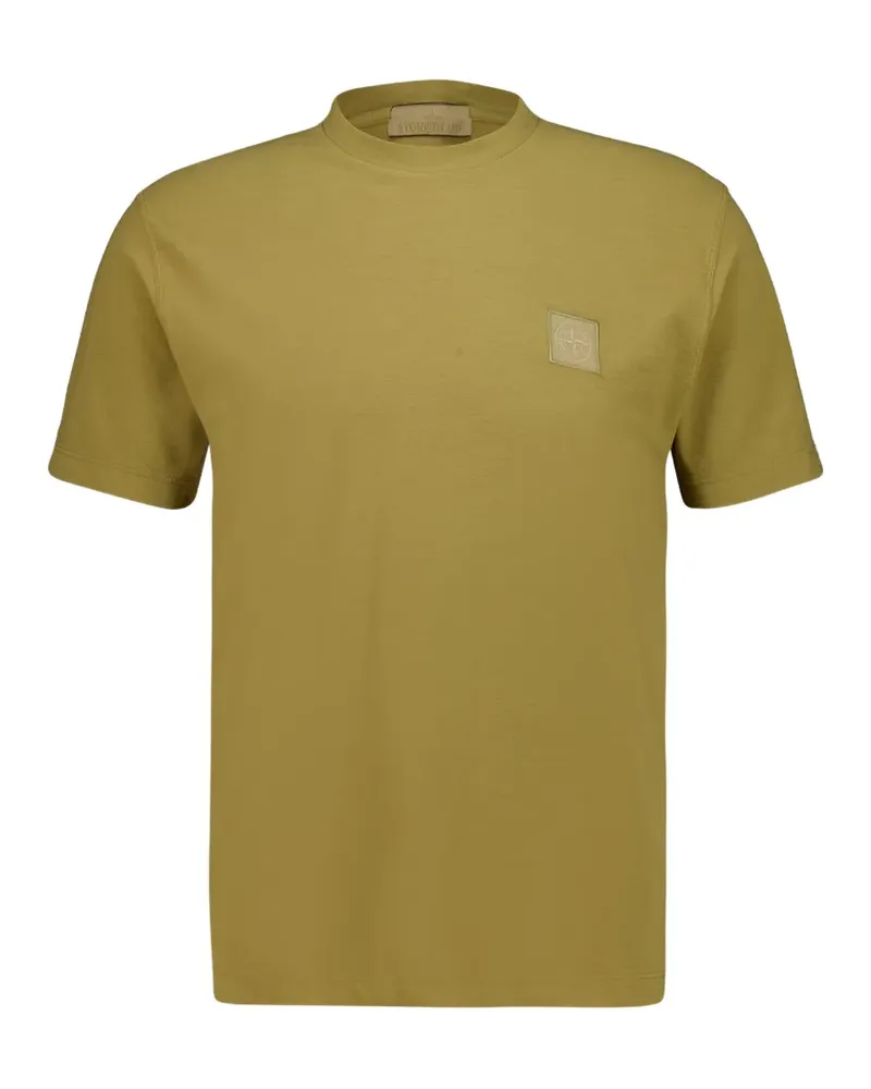 Stone Island T-Shirt mit Logo-Patch - Nude Nude