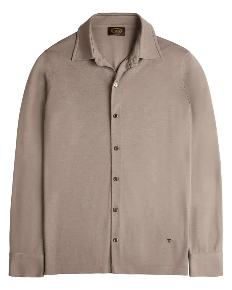 TOD'S Gestricktes Hemd - Grau Grau