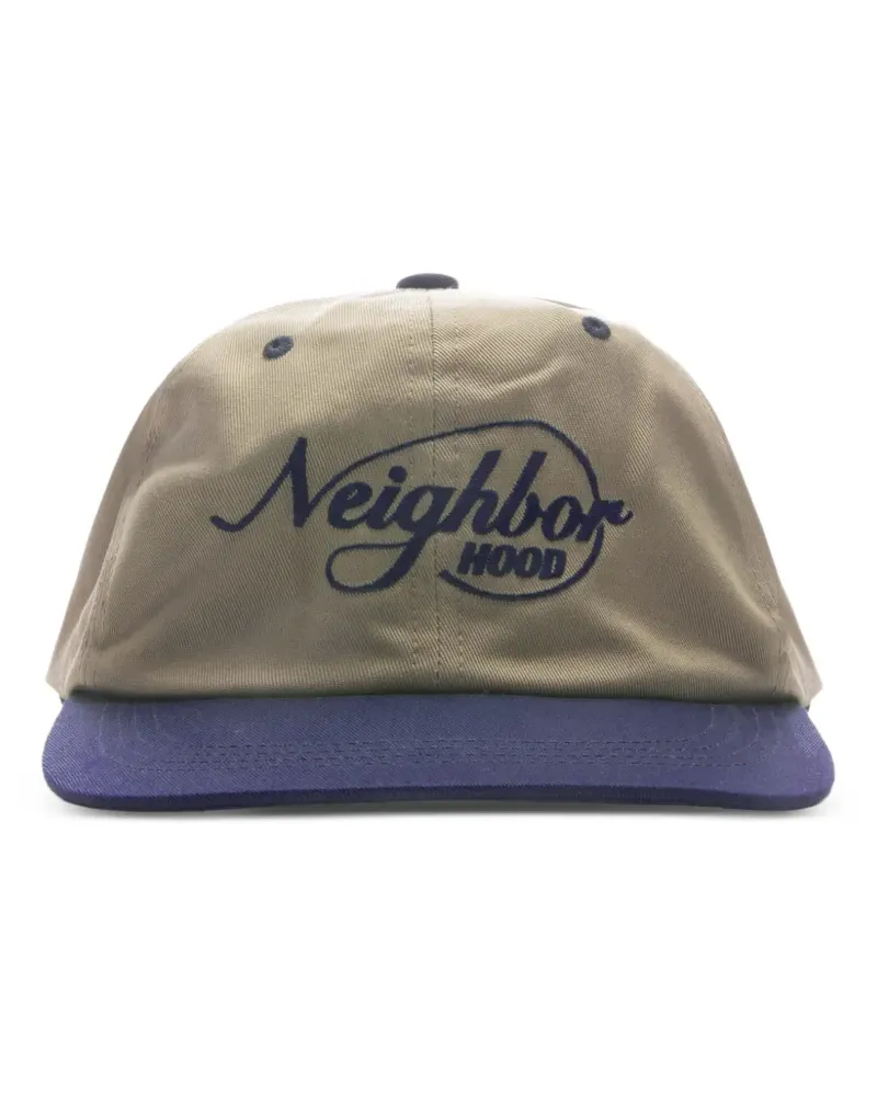 Neighborhood Dad bicolor embroidered cap - Nude Nude