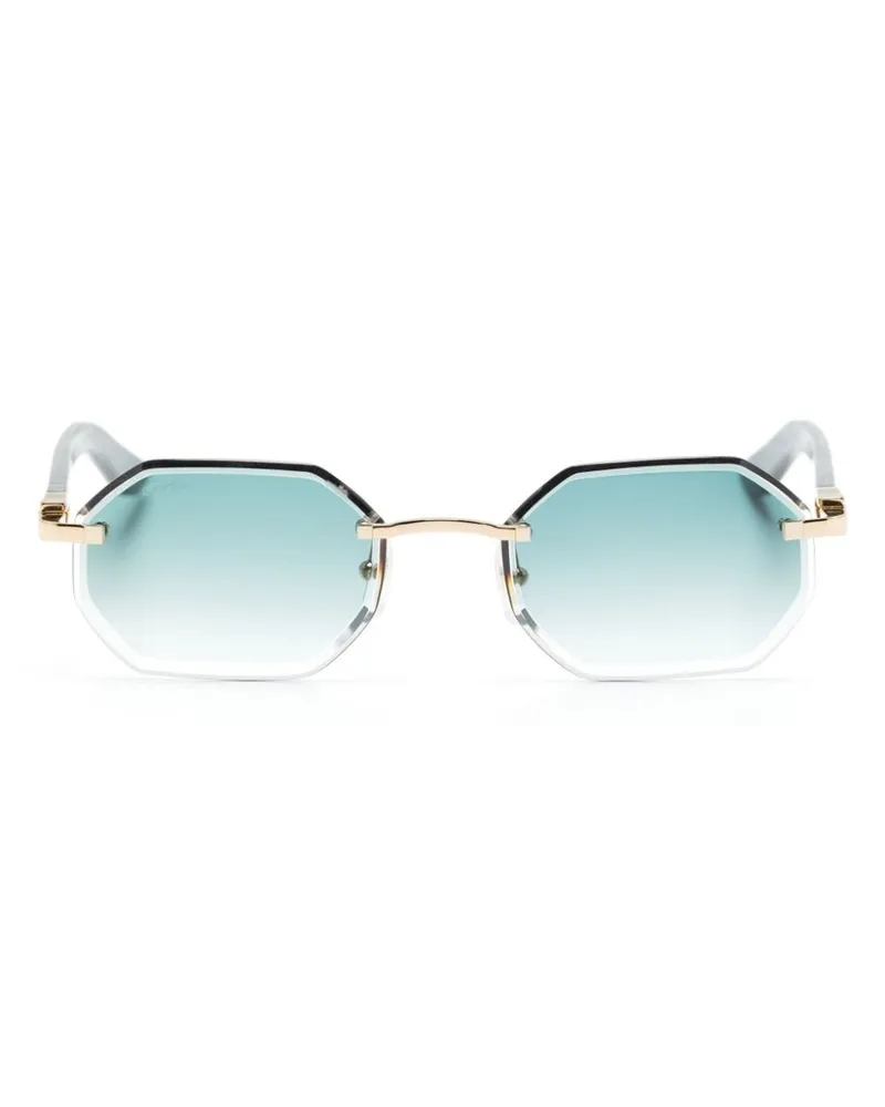 Cartier Sonnenbrille mit Farbverlauf - Blau Blau