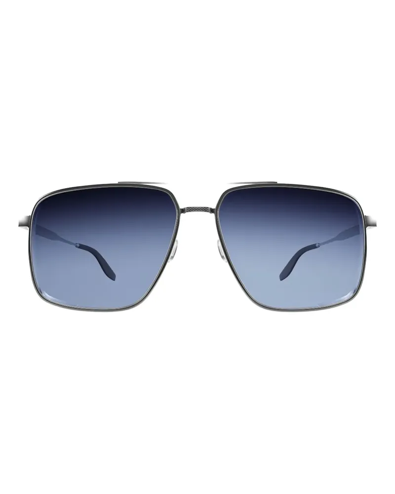 Barton Perreira Scaramanga Sonnenbrille mit eckigem Gestell - Silber Silber