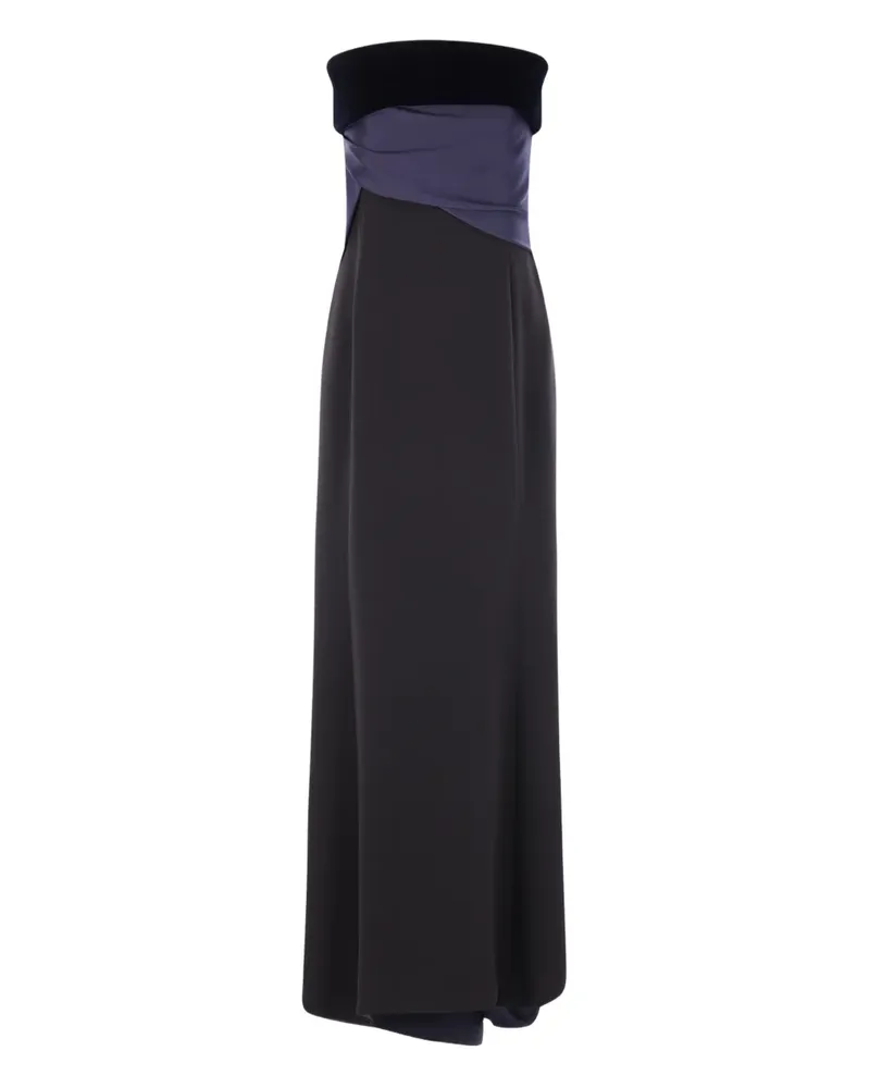 Giorgio Armani strapless maxi dress - Schwarz Schwarz