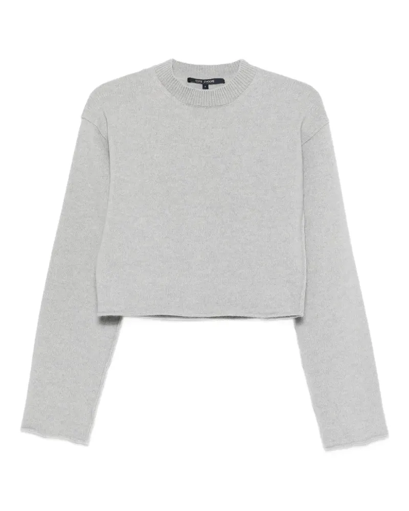 Sofie D'Hoore Cropped-Pullover mit rundem Ausschnitt - Grau Grau