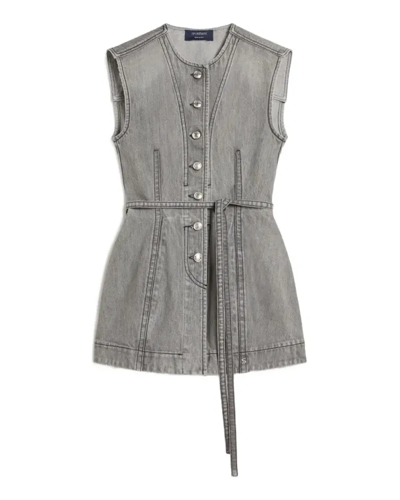 Max Mara Spdorli belted gilet - Grau Grau