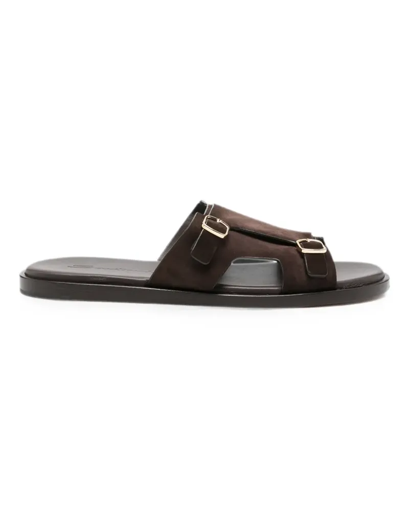 Santoni double-buckle sandals - Braun Braun