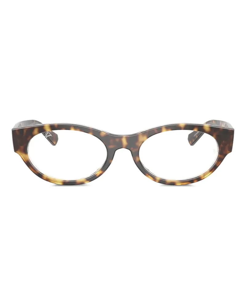 Ray Ban Havana Brille mit rundem Gestell - Braun Braun