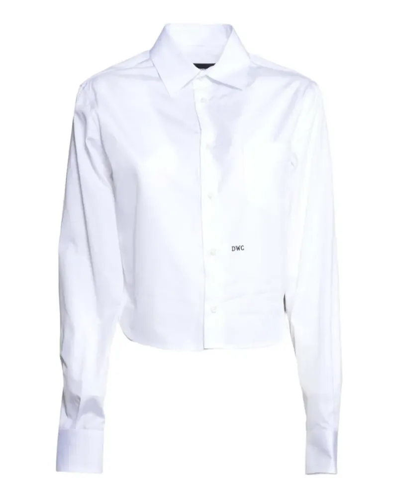 Dsquared2 Hemd mit Brusttasche - Weiß Weiß