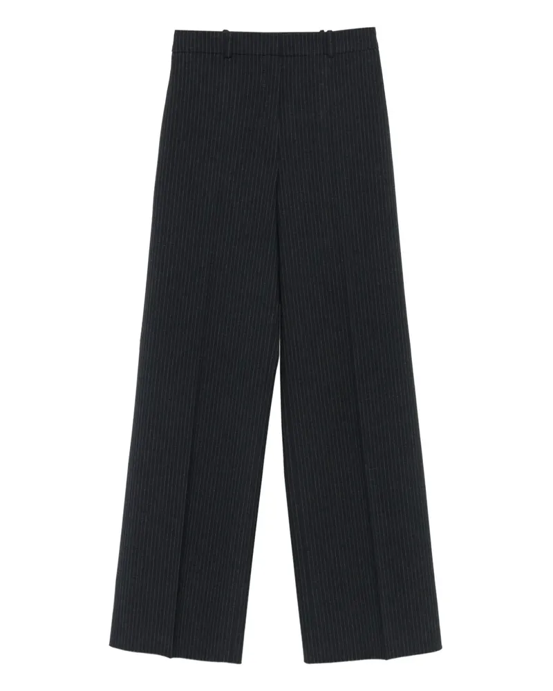 HUGO BOSS pinstripe straight-leg trousers - Schwarz Schwarz