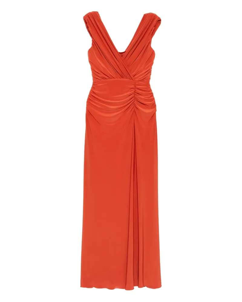 Amsale Jerseykleid aus Satin - Orange Orange