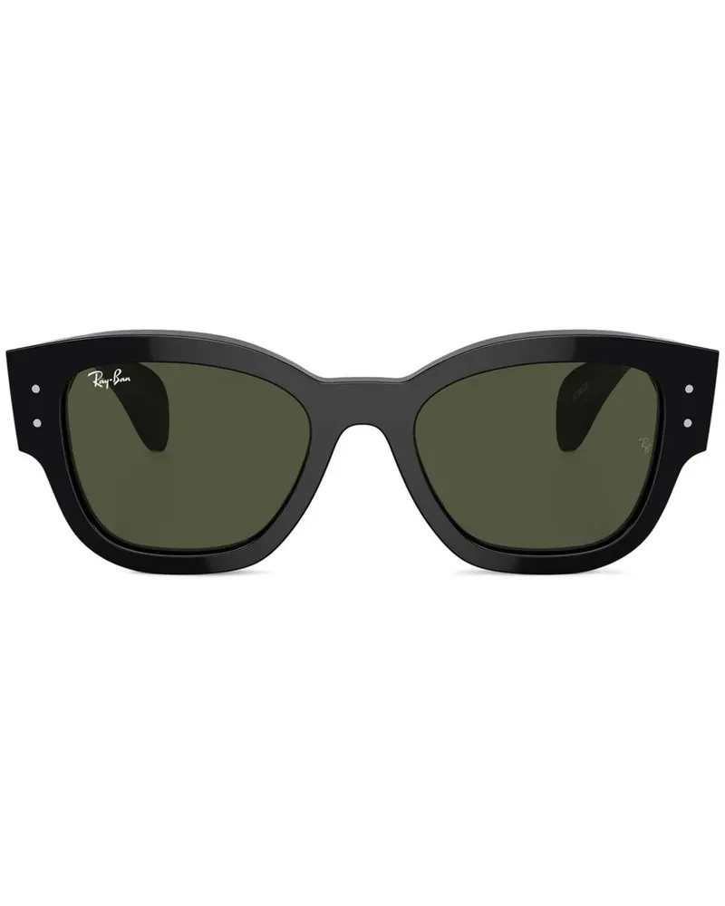 Ray Ban Eckige Jorge Sonnenbrille - Schwarz Schwarz