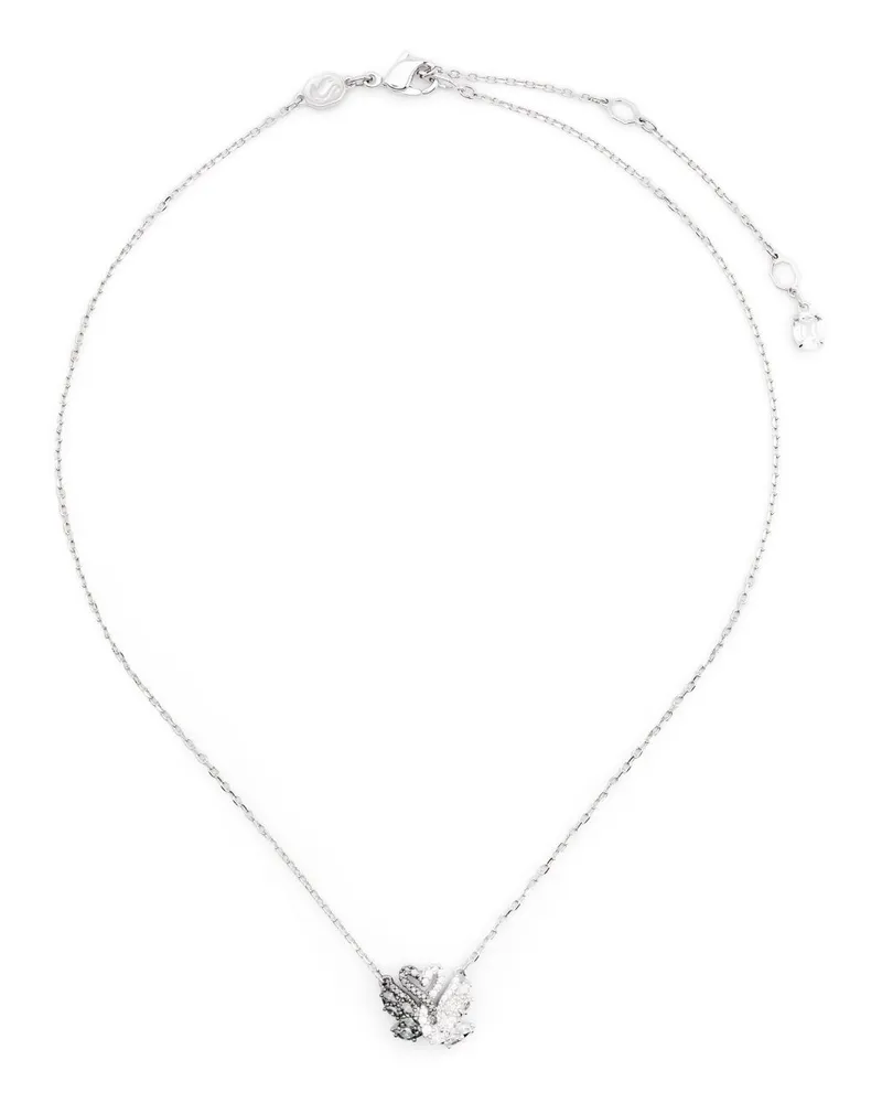 Swarovski Halskette mit Schwananhänger - Silber Silber