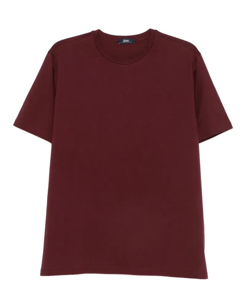 Herno T-Shirt mit rundem Ausschnitt - Rot Rot