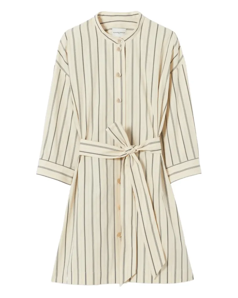 Claudie Pierlot Gestreiftes Minikleid - Nude Nude