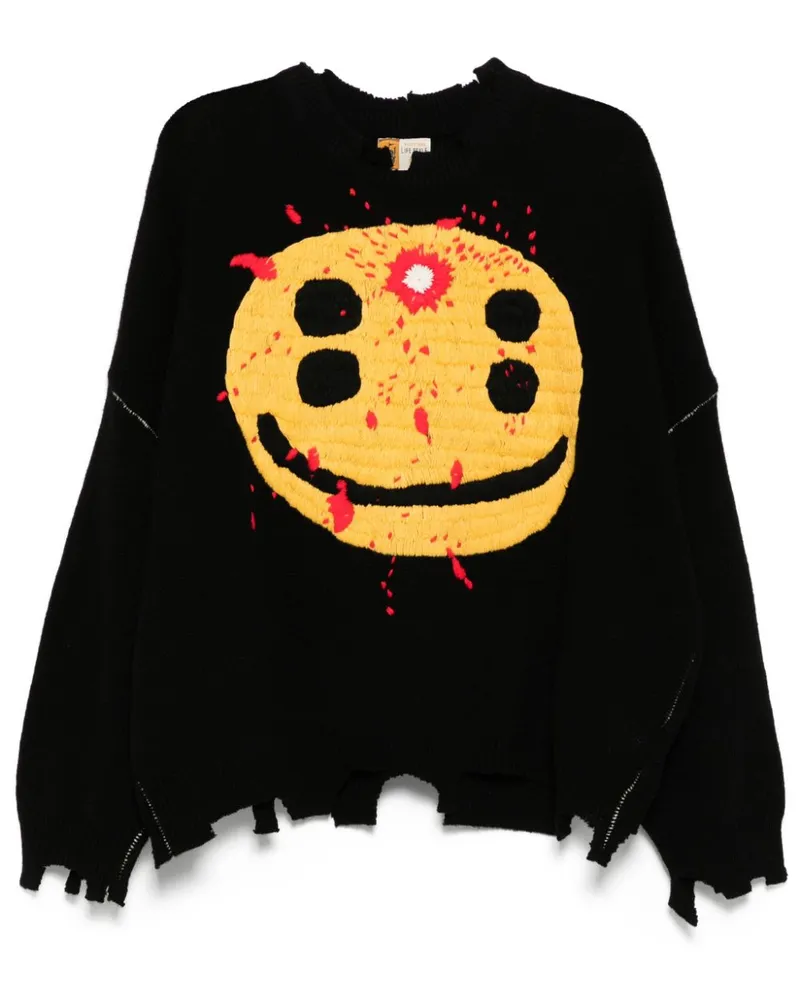 SAINT MXXXXXX Pullover mit Rundhalsausschnitt - Schwarz Schwarz