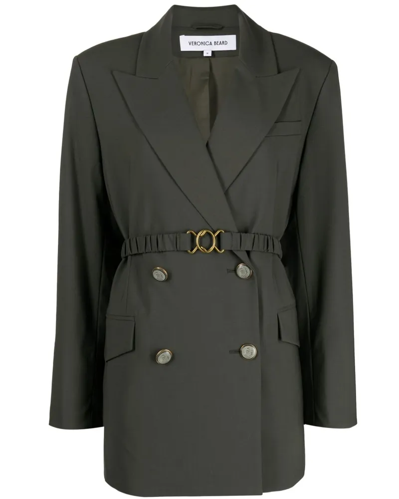Veronica Beard Doppelreihiger Hutchinson Trenchcoat - Grün Grün