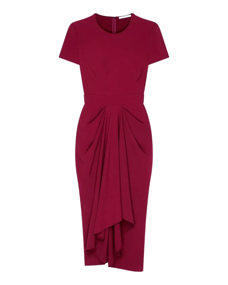 Givenchy wrap-front short-sleeve midi dress - Rot Rot