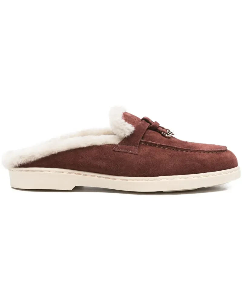 Doucal´s Mules mit Pelzbesatz - Rot Rot