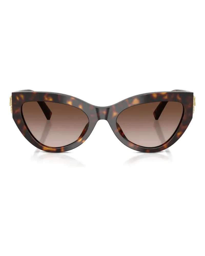 Dolce & Gabbana tortoiseshell-effect cat-eye sunglasses - Braun Braun