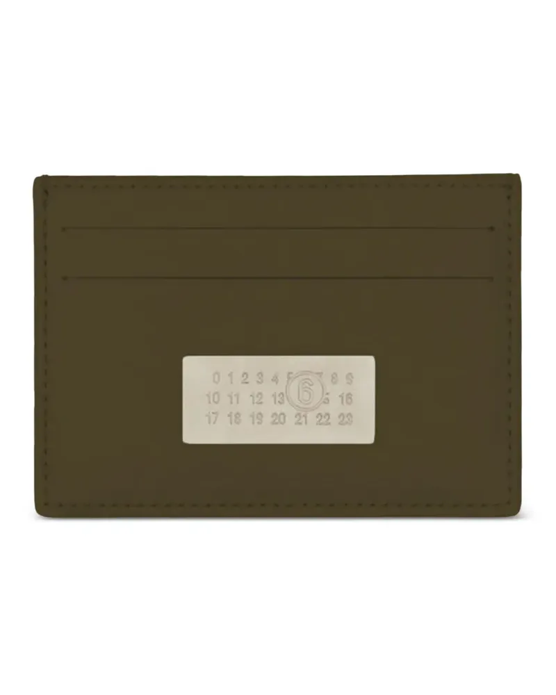 Maison Margiela logo-patch card holder - Grün Grün