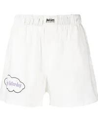 Natasha Zinko Happy Saturday Boxershorts Weiß