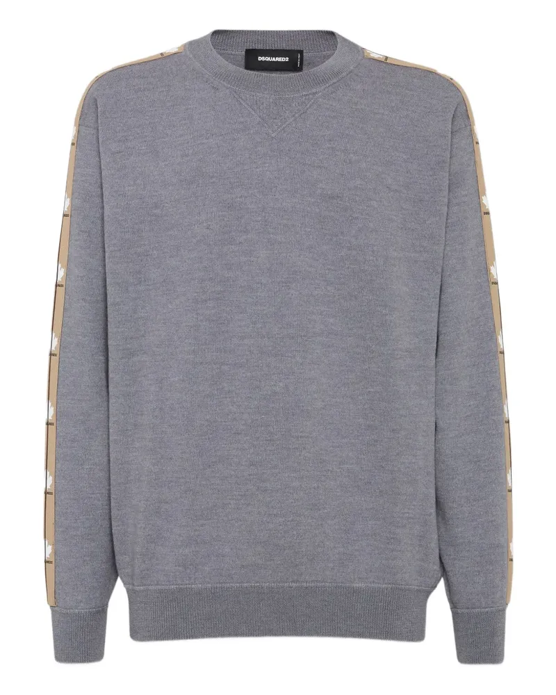 Dsquared2 Pullover mit Logo-Streifen - Grau Grau