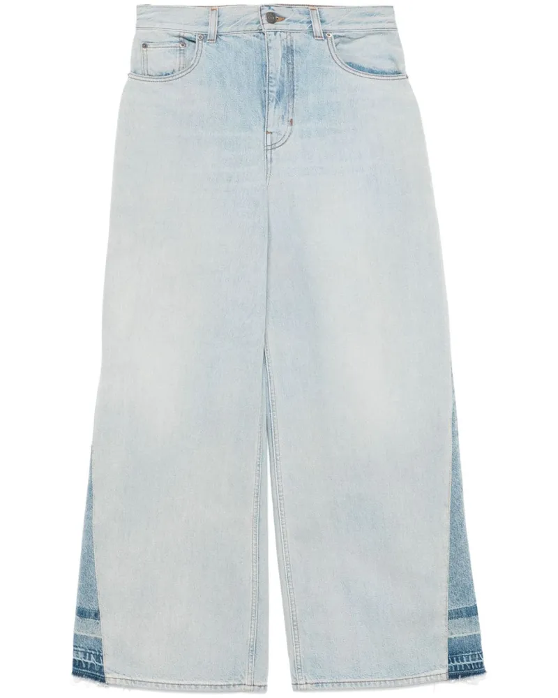 Chloé Weite High-Rise-Jeans - Blau Blau