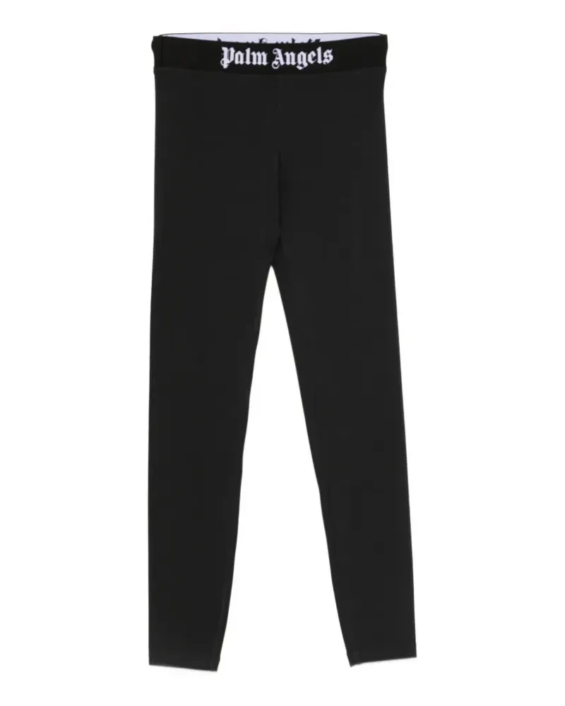 Palm Angels logo-waistband leggings - Schwarz Schwarz