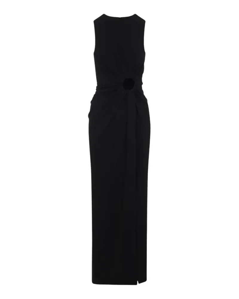Max Mara cut-out ruched maxi dress - Schwarz Schwarz