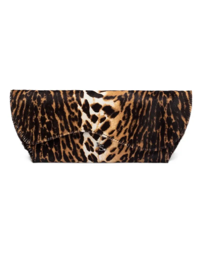 Le Silla leopard-print clutch bag - Braun Braun