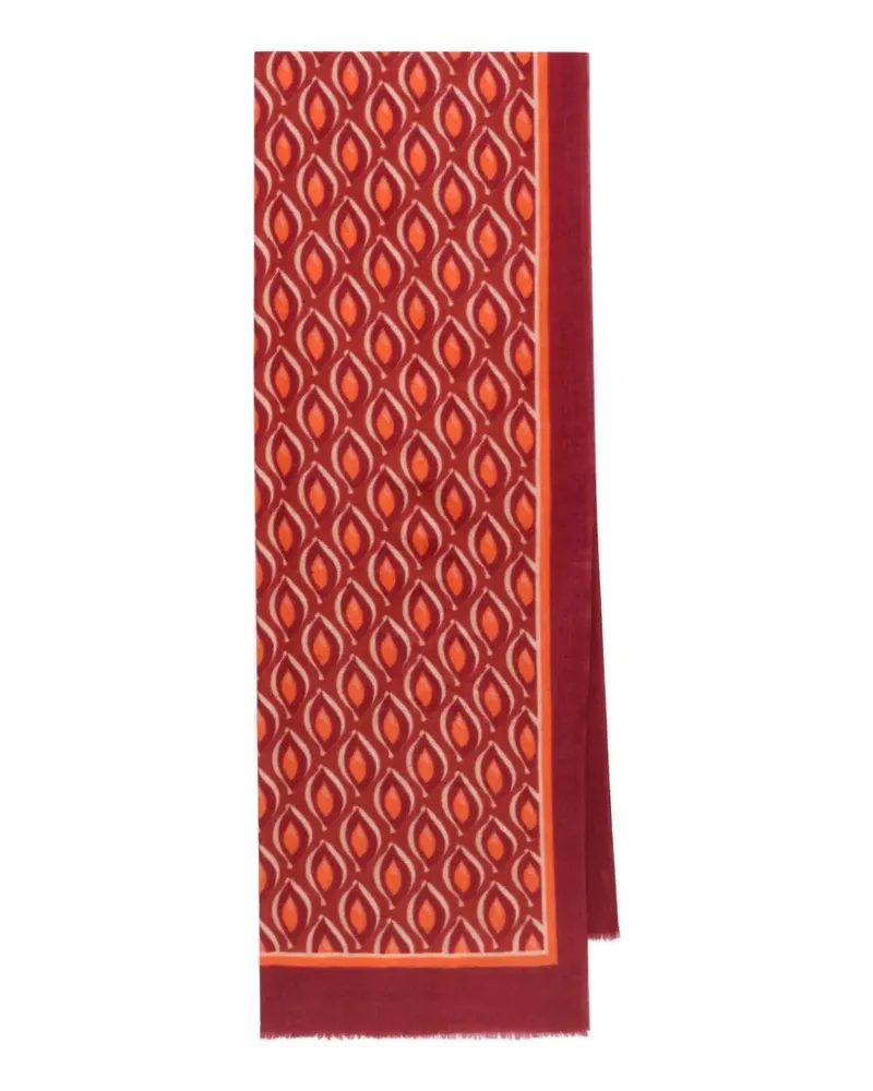 Maliparmi Schal mit geometrischem Print - Rot Rot