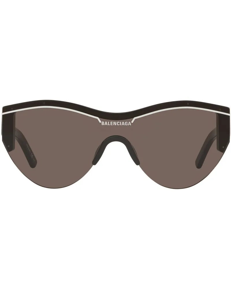 Balenciaga Ski' Cat-Eye-Sonnenbrille - Schwarz Schwarz