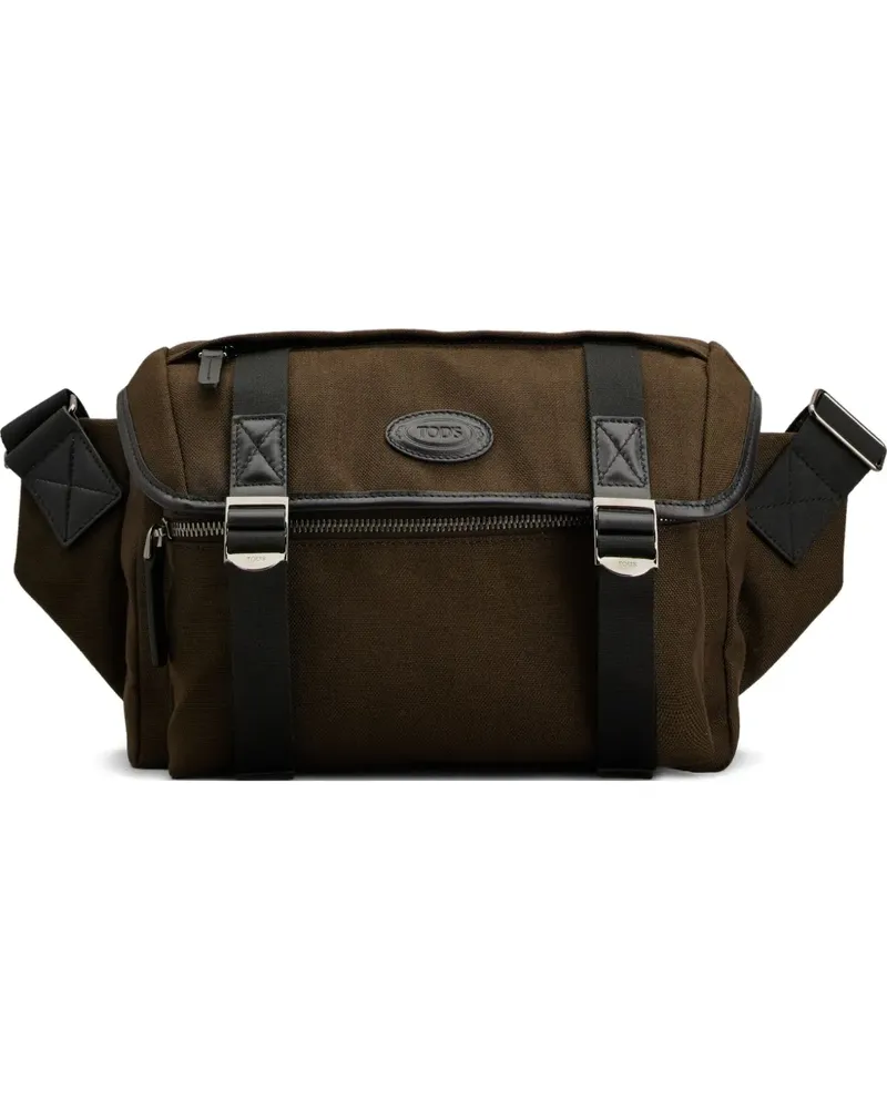 TOD'S Kuriertasche aus Canvas - Braun Braun