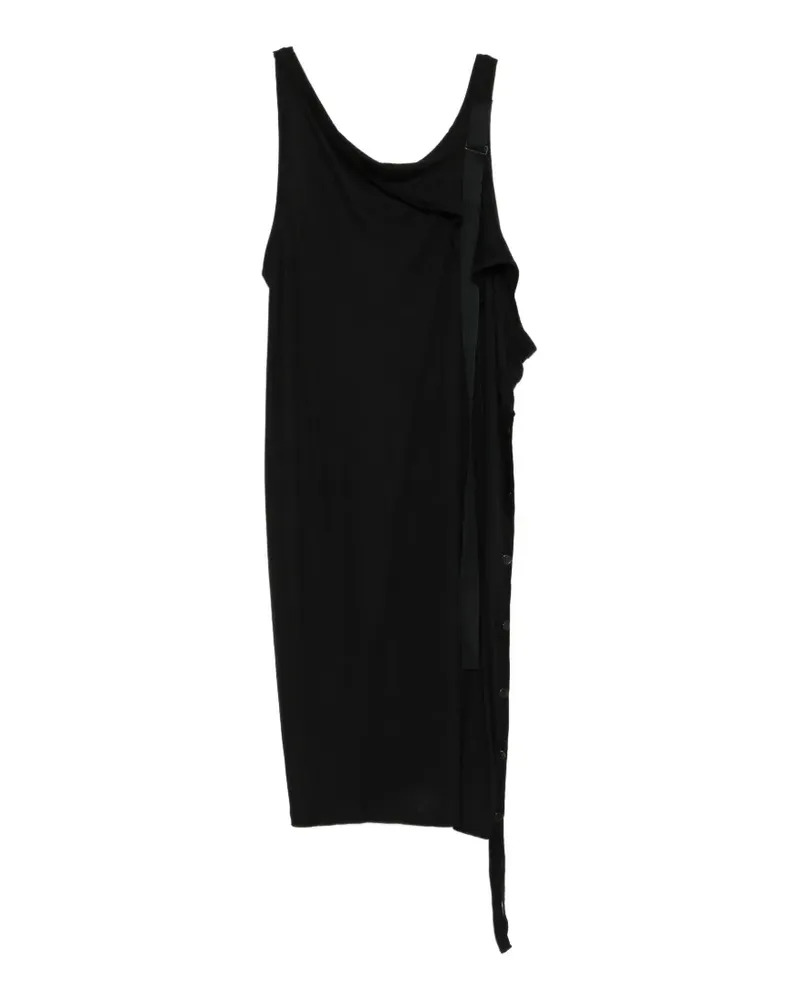 Yohji Yamamoto Ärmelloses Kleid - Schwarz Schwarz