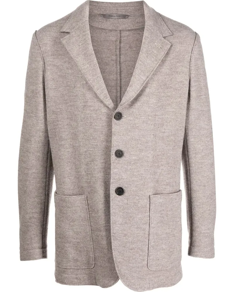 Canali Einreihiges Sakko - Grau Grau